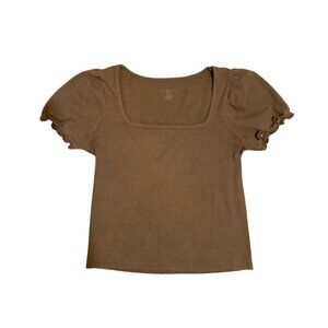 Brandy Melville Puff Sleeve Top